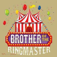Brother Of The Birthday Ringmaster Circus Party Bday Gift Long Sleeve Shirt thumb 2