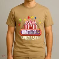 Brother Of The Birthday Ringmaster Circus Party Bday Gift T-Shirt thumb 3