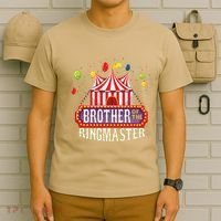 Brother Of The Birthday Ringmaster Circus Party Bday Gift T-Shirt thumb 6