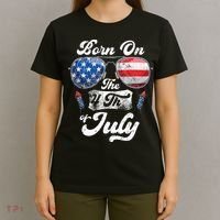 Born On The 4th Of July Birthday Independence Day T-Shirt thumb 4