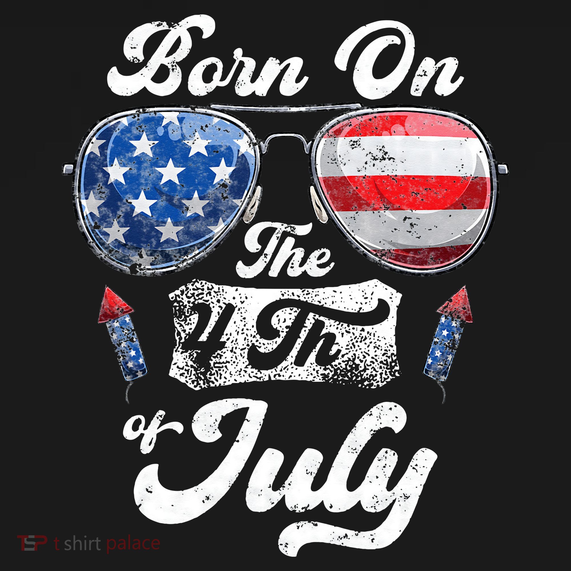 Born On The 4th Of July Birthday Independence Day Baby Bodysuit