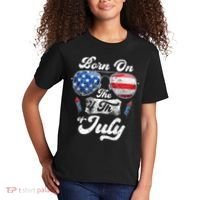 Born On The 4th Of July Birthday Independence Day Kids T-Shirt thumb 2