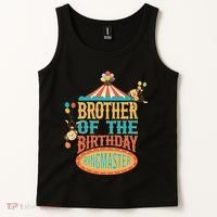Brother Of The Birthday Ringmaster Circus Party Bday Tank Top thumb 2