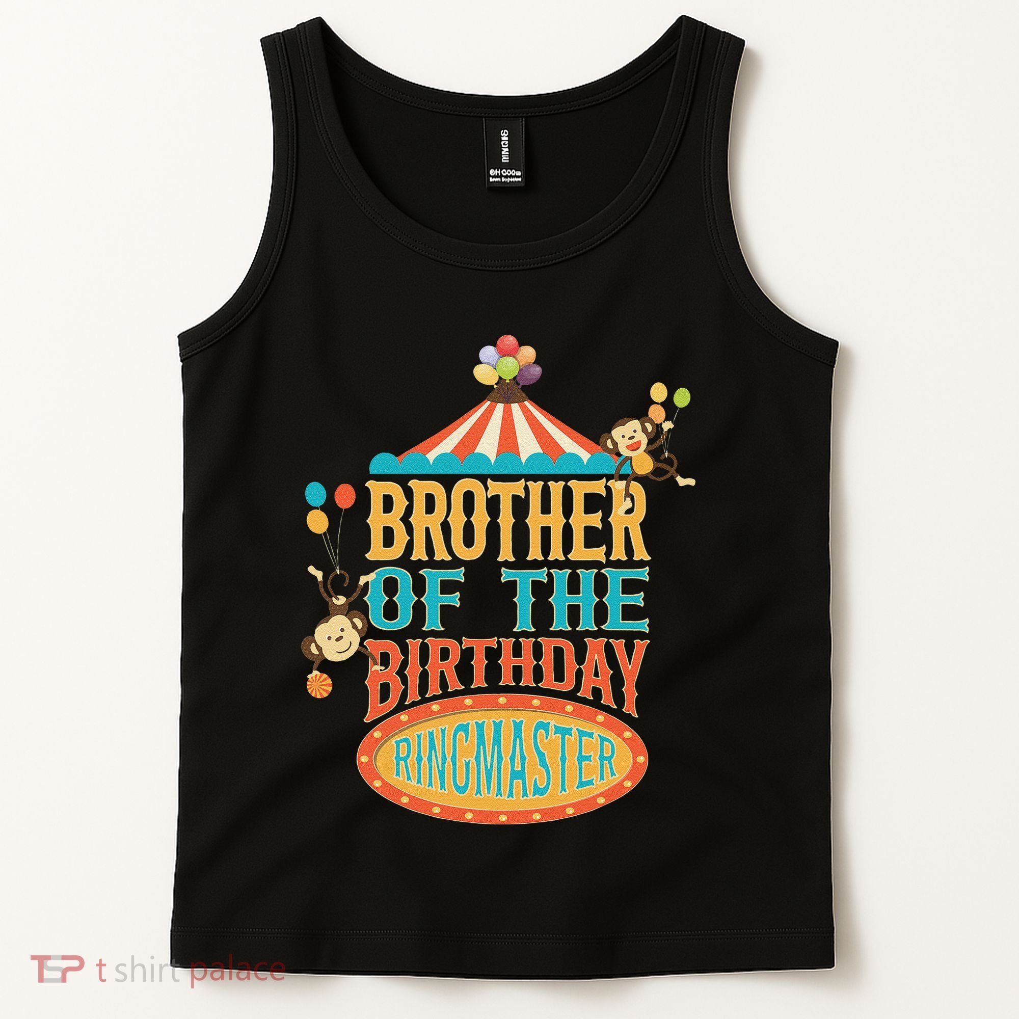 Brother Of The Birthday Ringmaster Circus Party Bday Tank Top