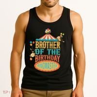Brother Of The Birthday Ringmaster Circus Party Bday Tank Top thumb 3