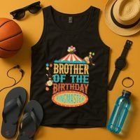 Brother Of The Birthday Ringmaster Circus Party Bday Tank Top thumb 4
