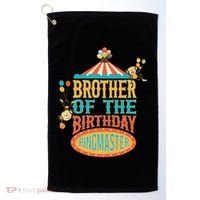 Brother Of The Birthday Ringmaster Circus Party Bday Golf Towel thumb 0