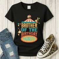 Brother Of The Birthday Ringmaster Circus Party Bday Women's T-Shirt thumb 3