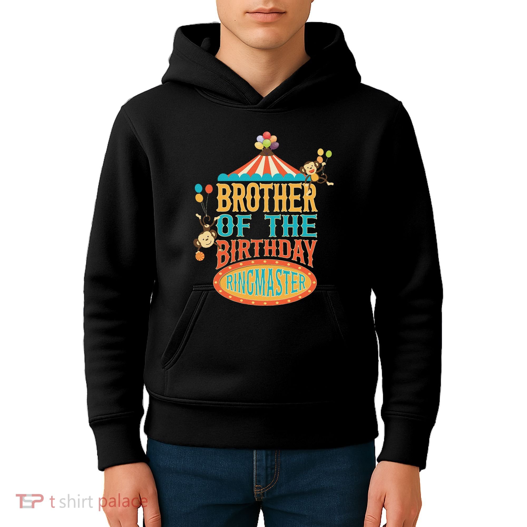 Brother Of The Birthday Ringmaster Circus Party Bday Kids Hoodie