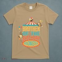 Brother Of The Birthday Ringmaster Circus Party Bday T-Shirt thumb 5