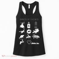 Bands Of The 80s Hair Bands Rock Bands 1980s Women's Tank Top thumb 0