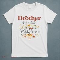 Brother Of The Little Wildflower Birthday Party Baby Shower T-Shirt thumb 5