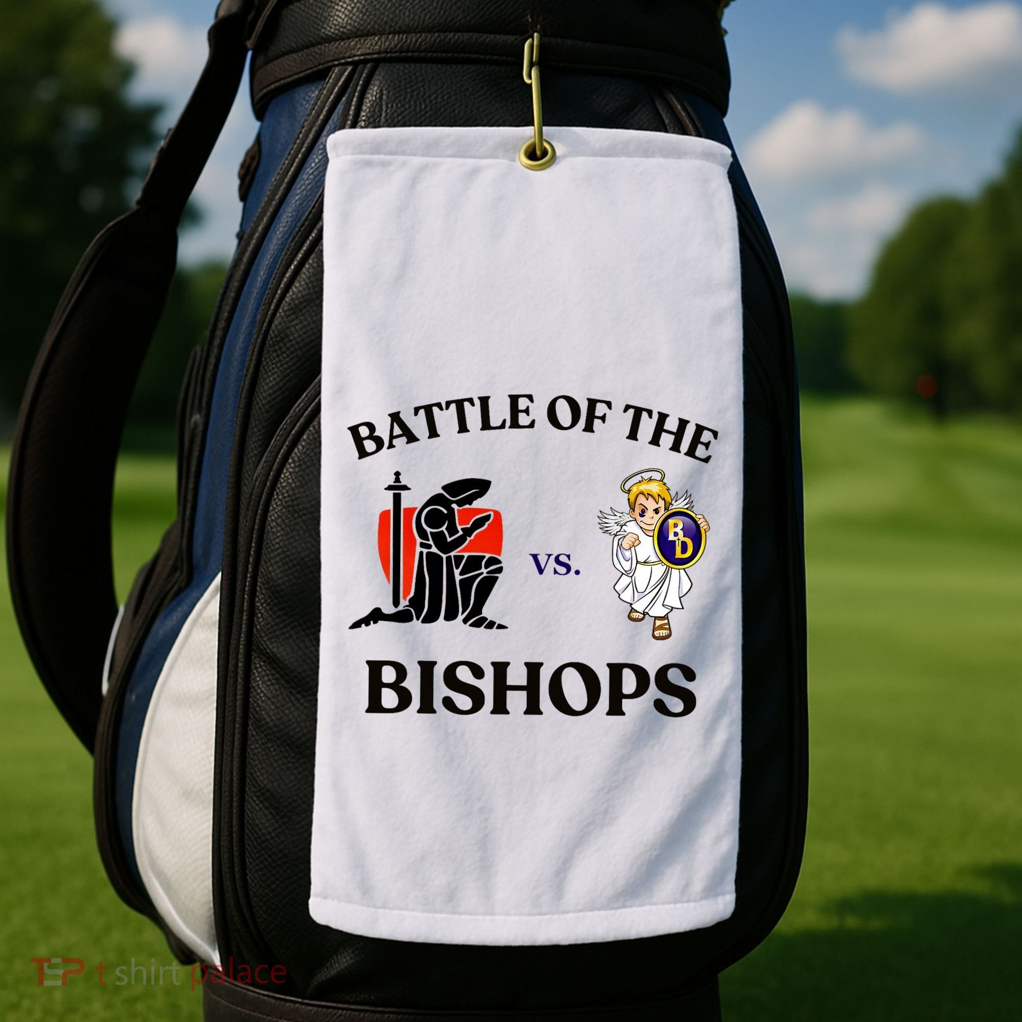 Battle Of The Bishops Golf Towel