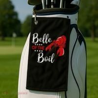 Belle Of The Boil Crayfish Lobster Seafood Party Golf Towel thumb 2