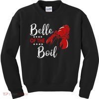 Belle Of The Boil Crayfish Lobster Seafood Party Kids Sweatshirt thumb 0