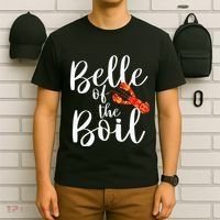 Belle Of The Boil Shrimps Crawfish Crab Seafood Lover T-Shirt thumb 6