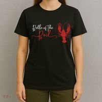 Belle Of The Boil Seafood Boil Party Crawfish Lobster T-Shirt thumb 4
