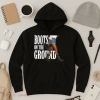 Boots On The Ground  Cowgirl Melanin  Hoodie thumb 3