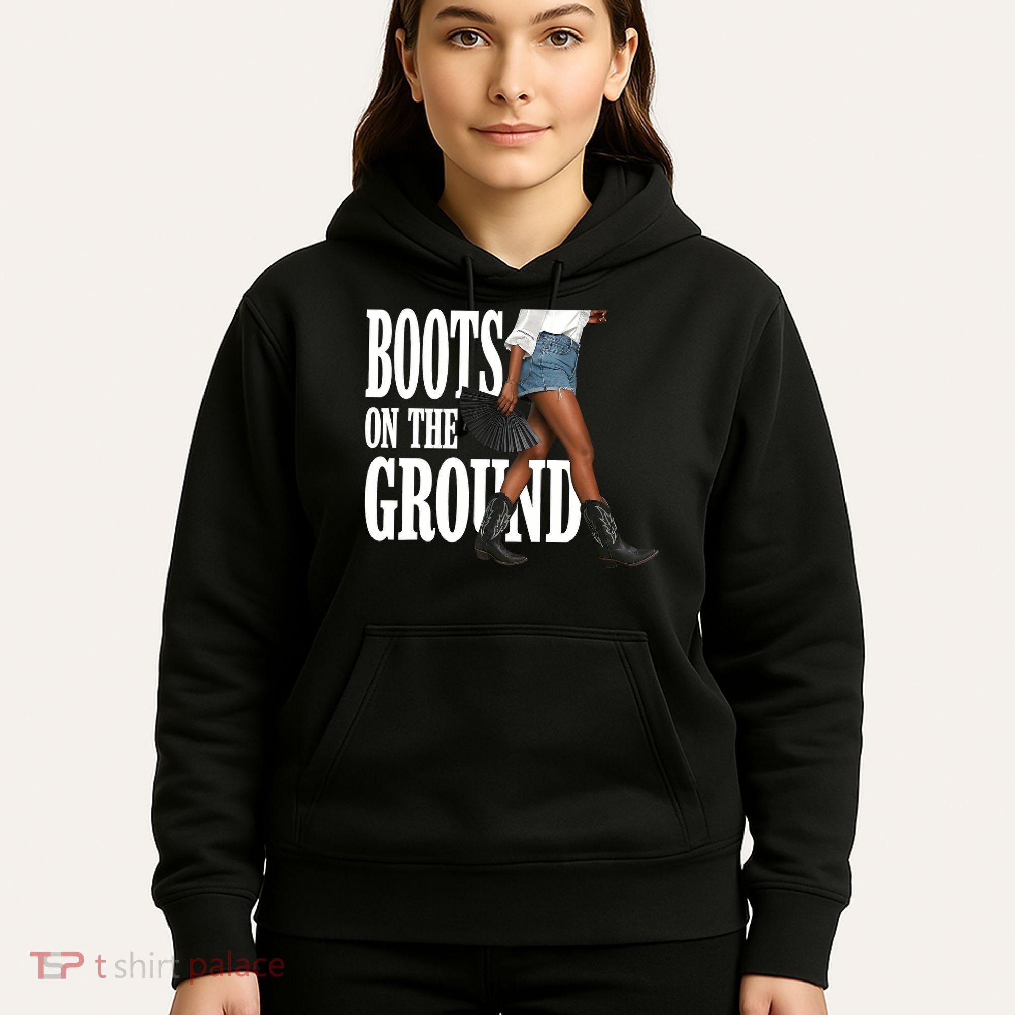 Boots On The Ground  Cowgirl Melanin  Hoodie
