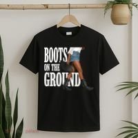 Boots On The Ground  Cowgirl Melanin  T-Shirt thumb 2
