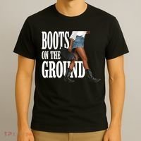 Boots On The Ground  Cowgirl Melanin  T-Shirt thumb 3