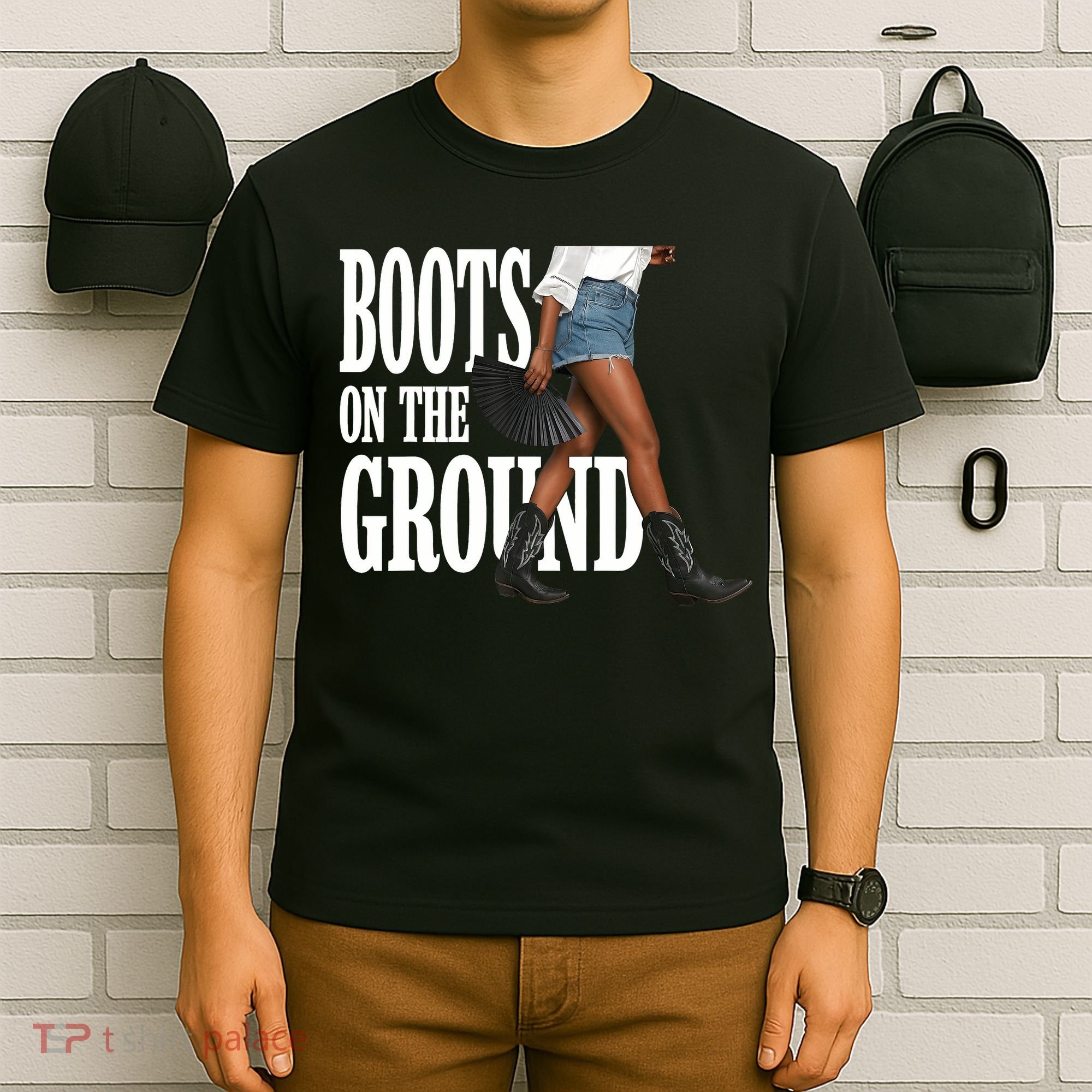 Boots On The Ground  Cowgirl Melanin  T-Shirt