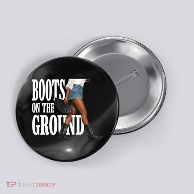 Boots On The Ground  Cowgirl Melanin  Button