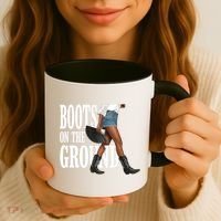 Boots On The Ground  Cowgirl Melanin  Coffee Mug thumb 3