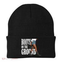 Boots On The Ground  Cowgirl Melanin  Beanie thumb 0