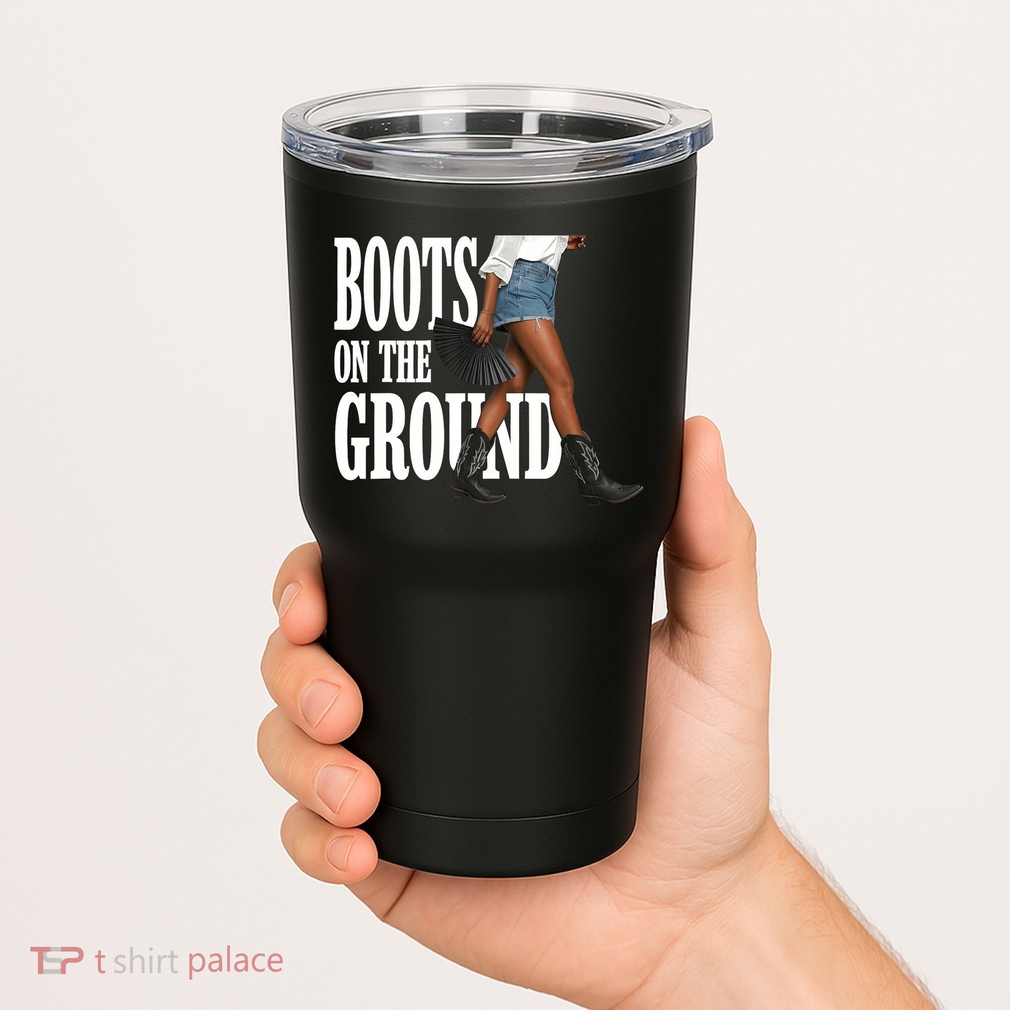 Boots On The Ground  Cowgirl Melanin  Tumbler