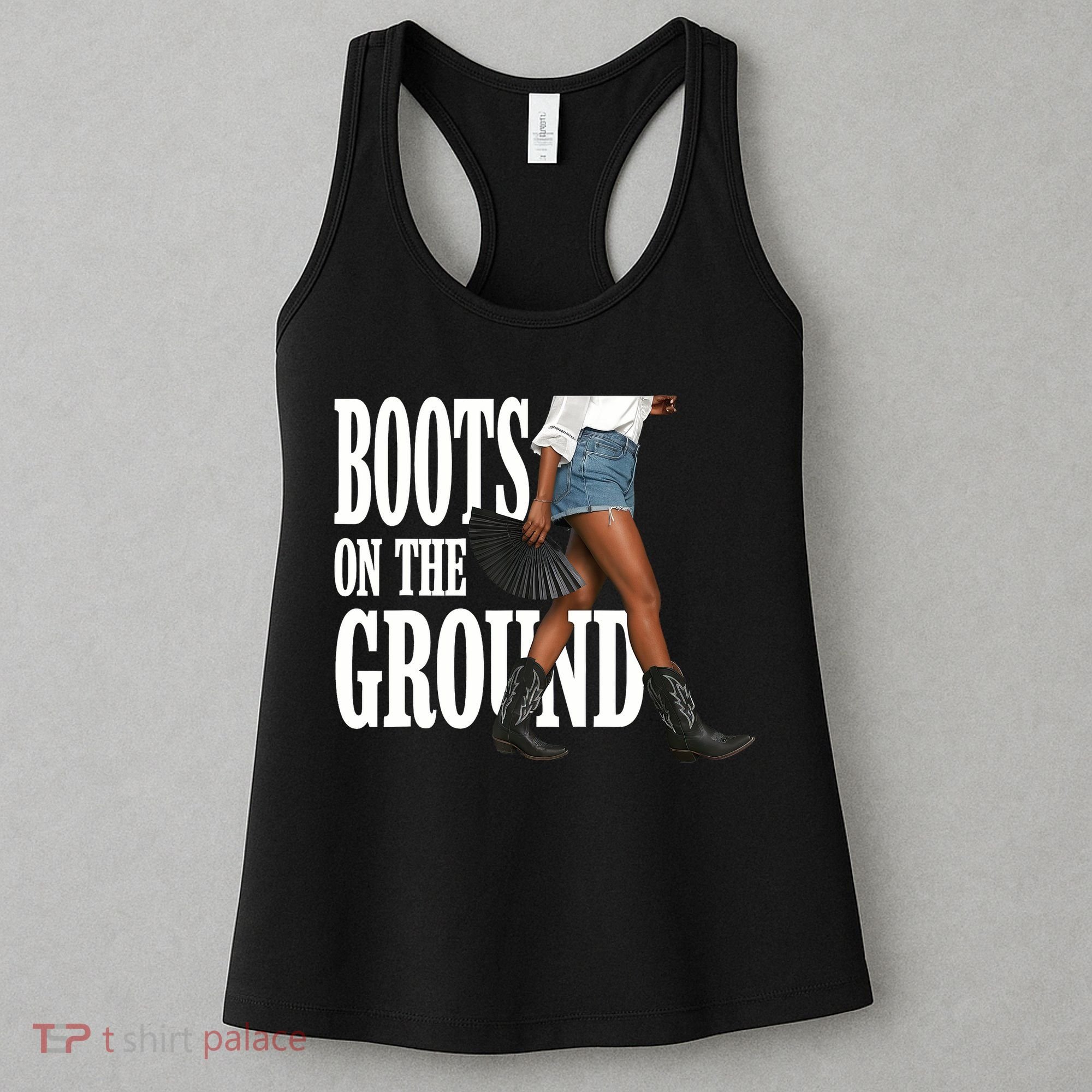 Boots On The Ground  Cowgirl Melanin  Women's Tank Top