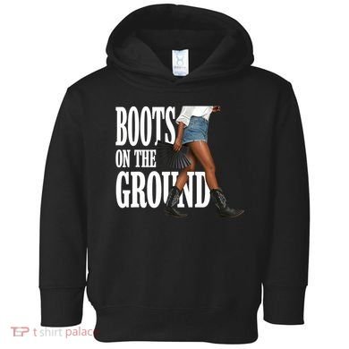 Boots On The Ground  Cowgirl Melanin  Toddler Hoodie