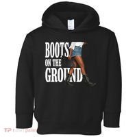 Boots On The Ground  Cowgirl Melanin  Toddler Hoodie thumb 0
