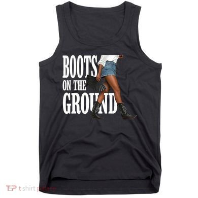 Boots On The Ground  Cowgirl Melanin  Tank Top