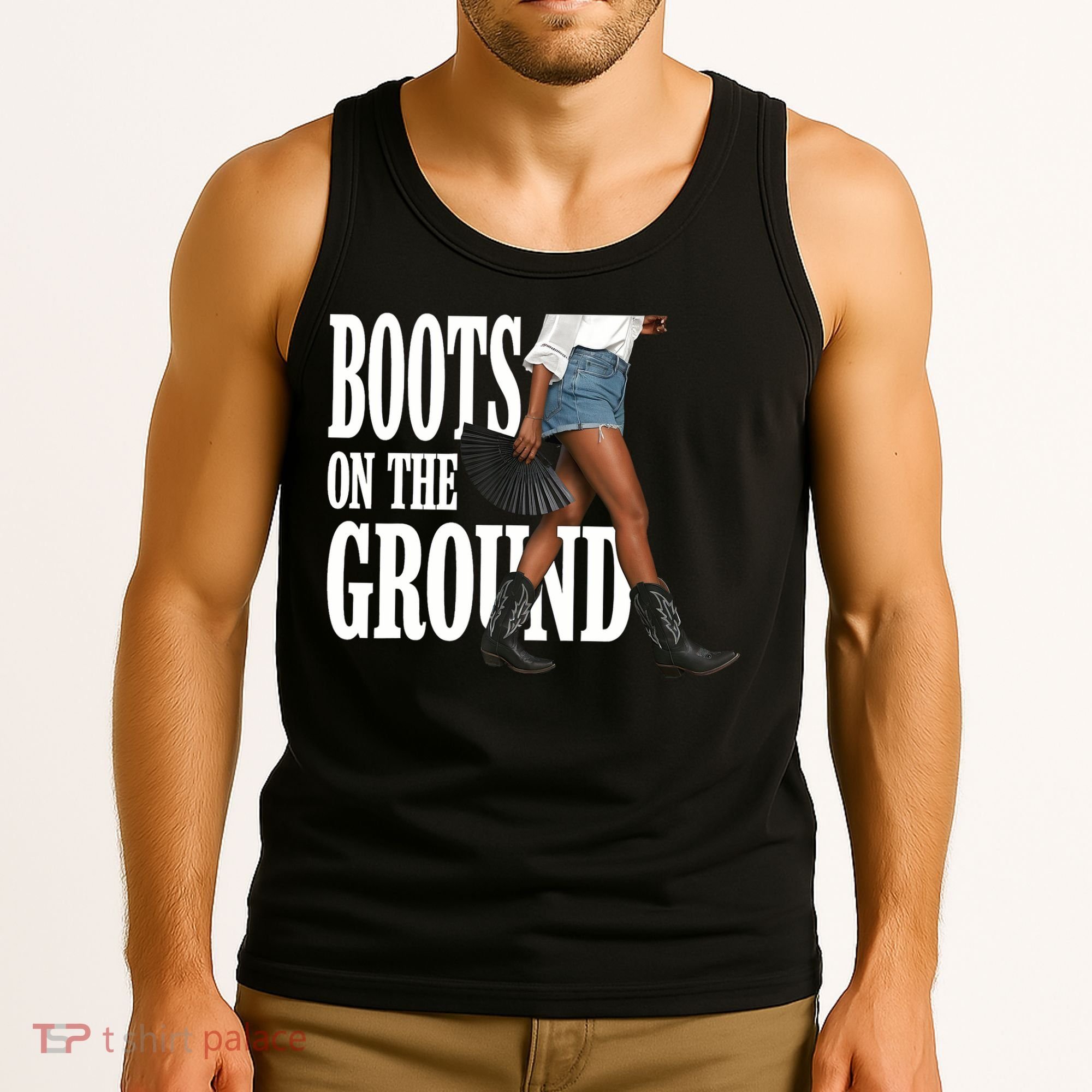Boots On The Ground  Cowgirl Melanin  Tank Top