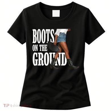 Boots On The Ground  Cowgirl Melanin  Women's T-Shirt