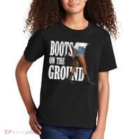Boots On The Ground  Cowgirl Melanin  Kids T-Shirt thumb 2