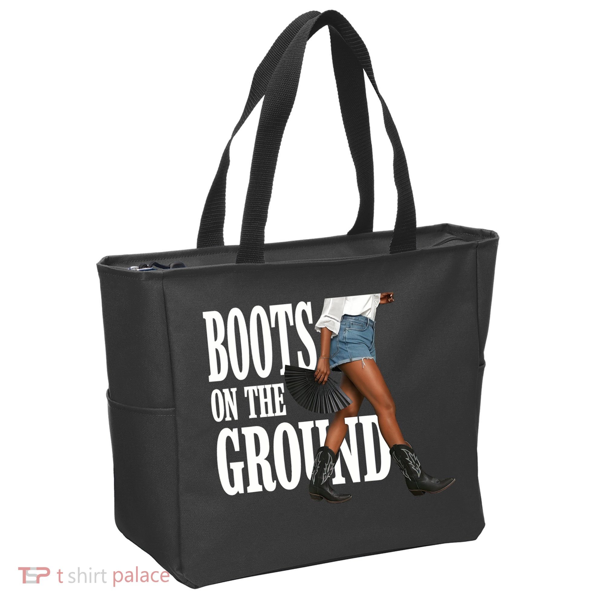 Boots On The Ground  Cowgirl Melanin  Tote Bag