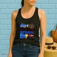 Brother Of The Birthday Boy Hedgehog Family Party Women's Tank Top thumb 2
