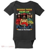 Boots On The Ground Juneteenth Cowgirl Where Them Fans At  Baby Bodysuit thumb 0