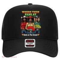 Boots On The Ground Juneteenth Cowgirl Where Them Fans At  Hat thumb 0