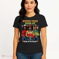 Boots On The Ground Juneteenth Cowgirl Where Them Fans At  Women's T-Shirt thumb 4