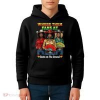 Boots On The Ground Juneteenth Cowgirl Where Them Fans At  Kids Hoodie thumb 4