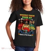 Boots On The Ground Juneteenth Cowgirl Where Them Fans At  Kids T-Shirt thumb 2