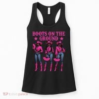Boots On The Ground Western Southern Melanin Black Cowgirl Women's Tank Top thumb 0