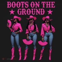 Boots On The Ground Western Southern Melanin Black Cowgirl Women's Tank Top thumb 5