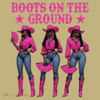 Boots On The Ground Western Southern Melanin Black Cowgirl T-Shirt thumb 7