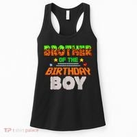 Brother Of The Birthday Boy Video Gamer Pixel Number Women's Tank Top thumb 0