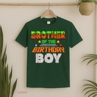 Brother Of The Birthday Boy Video Gamer Pixel Number T-Shirt thumb 2