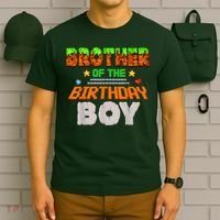 Brother Of The Birthday Boy Video Gamer Pixel Number T-Shirt thumb 6